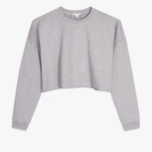 CROPPED SWEATSHIRT and  Pull-On Sweat Short - Picture 2 of 4